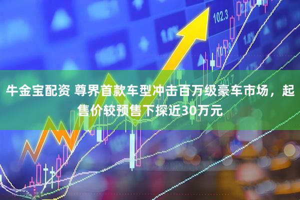 牛金宝配资 尊界首款车型冲击百万级豪车市场，起售价较预售下探近30万元